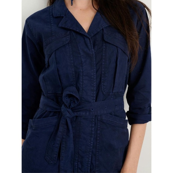 Alex Mill Women's Expedition Jumpsuit in Washed Twill Blue Size XS Utility - Picture 5 of 16